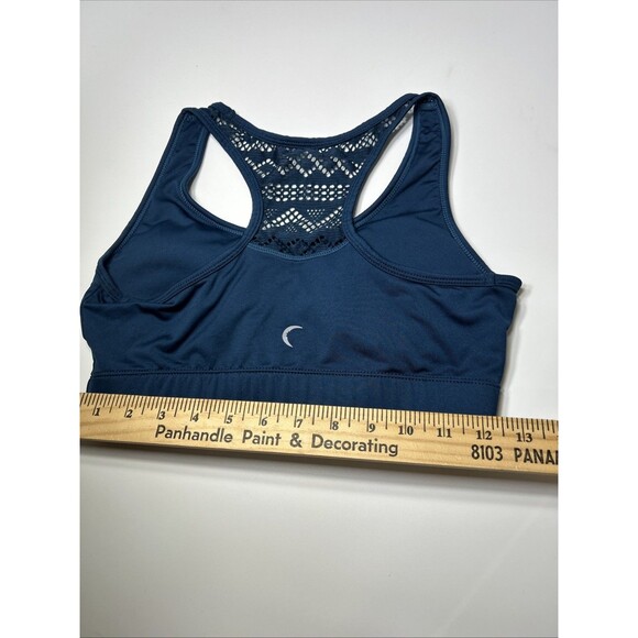 Zyia Active Women's Mesh Racerback Bomber Comfort Sports Bra Xs Blue/teal/green‎ - Picture 10 of 11